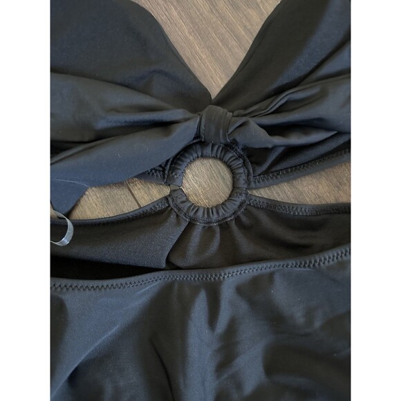 Bar III Women's Tell Me About It Studded Monokini side cut One-Piece Swimsuit L - Picture 10 of 10